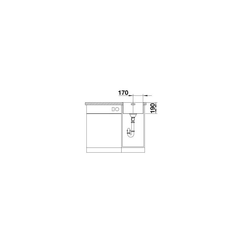 BLANCO ANDANO 340/180-U 3½" LI LF o.Afb