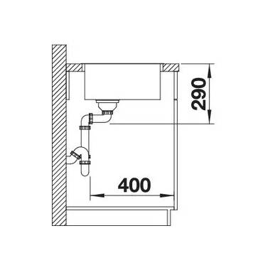 BLANCO ANDANO 340-IF CNS 3½" LF o.Afb