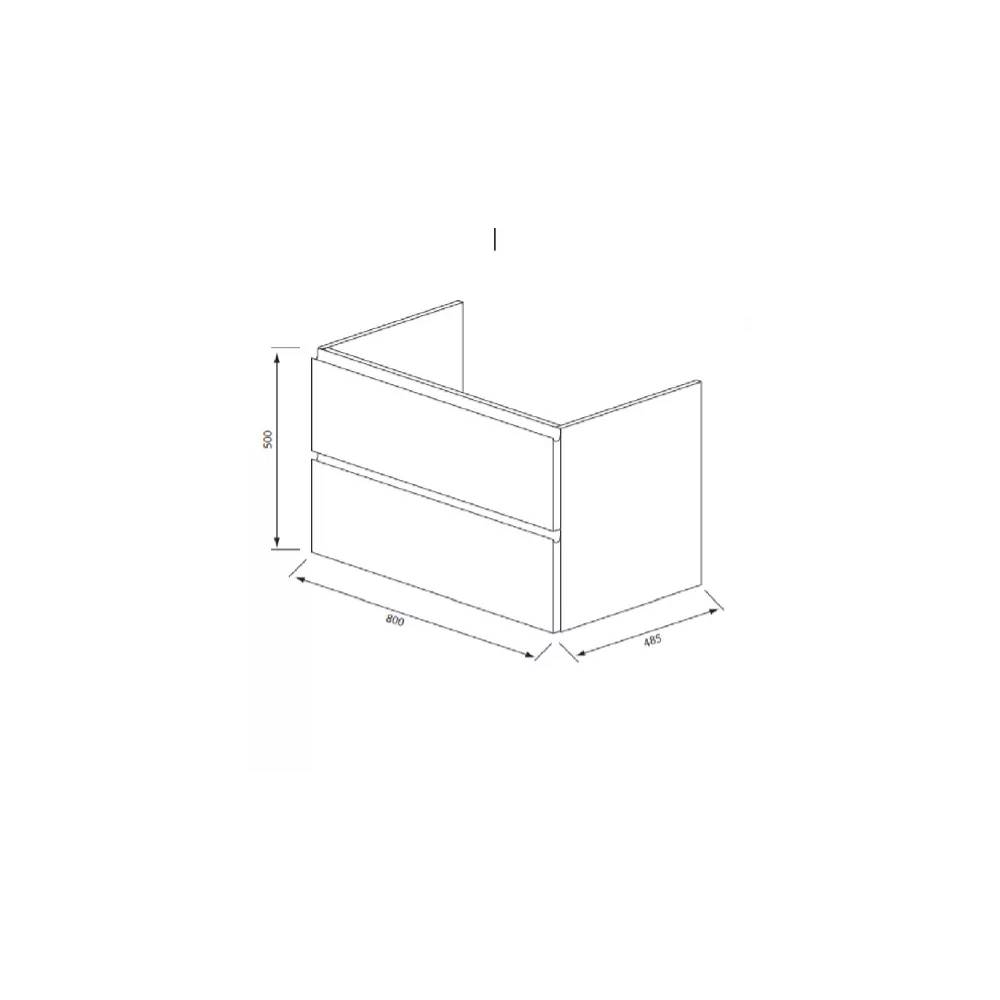 Balta spintelė CRYSTAL 800800 x 450