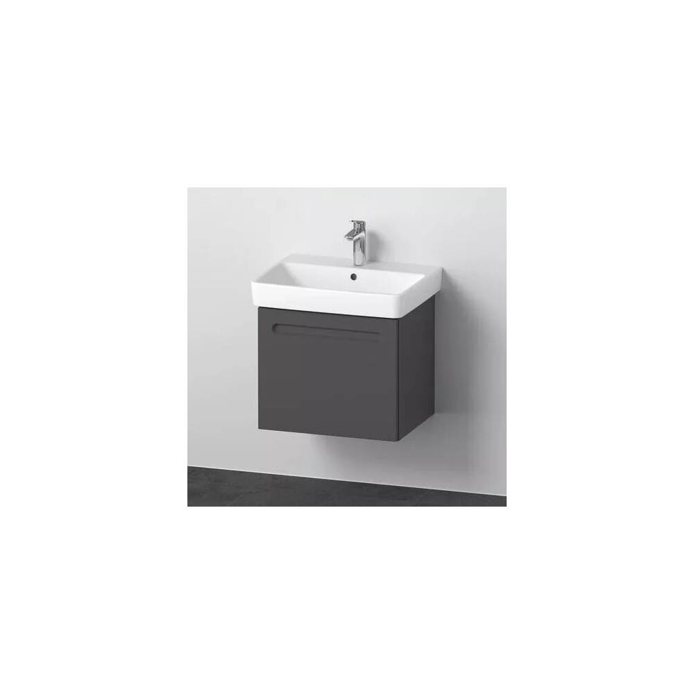 "Duravit No.1" komplektas - kriauklė su spintele, 60 cm, grafito matinis