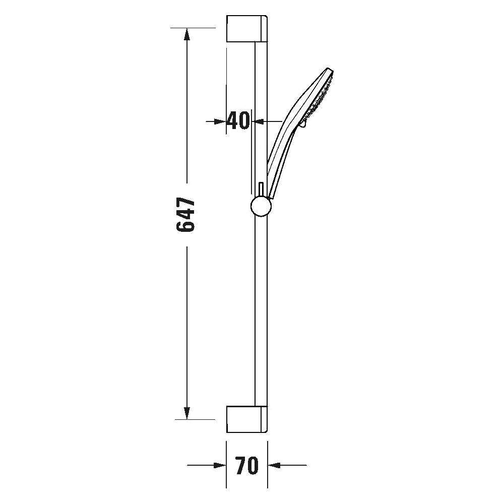 Dušo rinkinys 70 cm