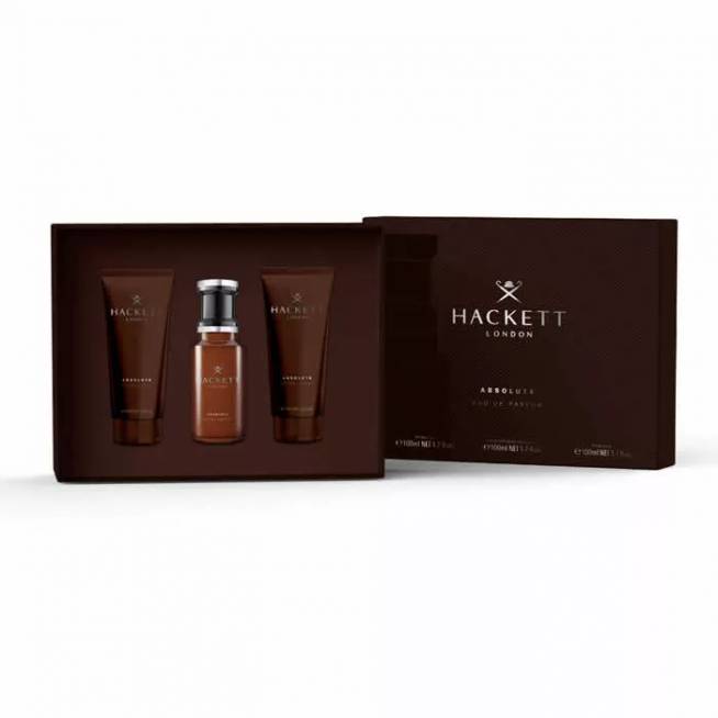 Hackett Absolute Eau De Perfume Spray 100 ml kvepalų rinkinys 3 vnt