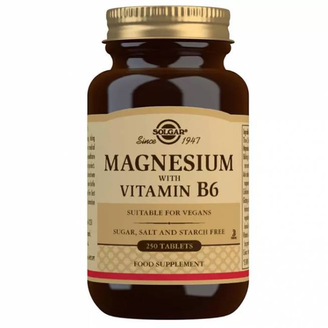 Solgar Magnis + vitaminas B6 250 tablečių