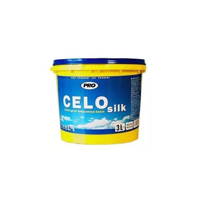 Dažai Pro Celosilk, balti, pusiau matiniai, 10 l