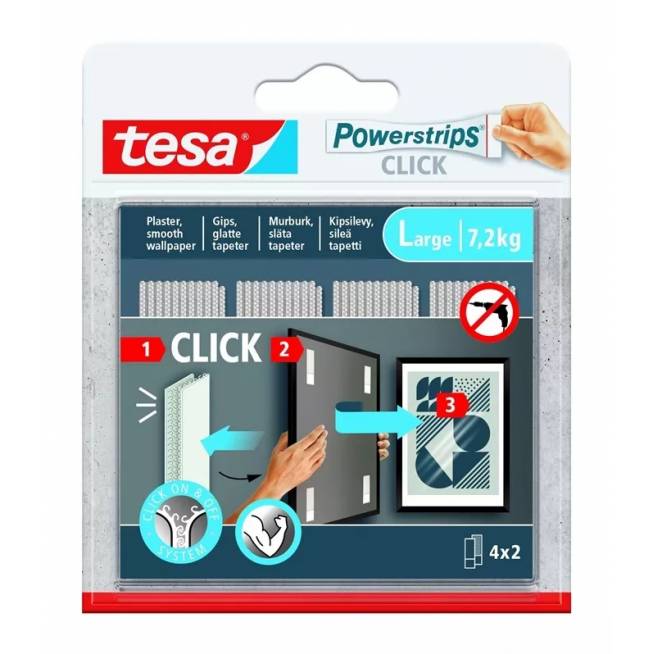 Lipni juostelė Tesa Power-Strips 77722, Dvipusė 0.085m x 2cm