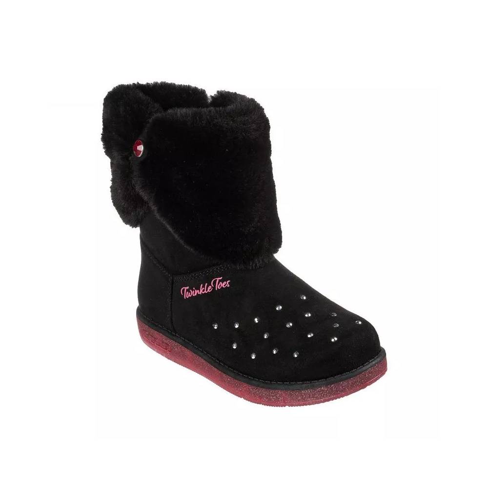 Skechers GLITZY GLAM COZY CUDDLERS JR 314851L-BLK batai