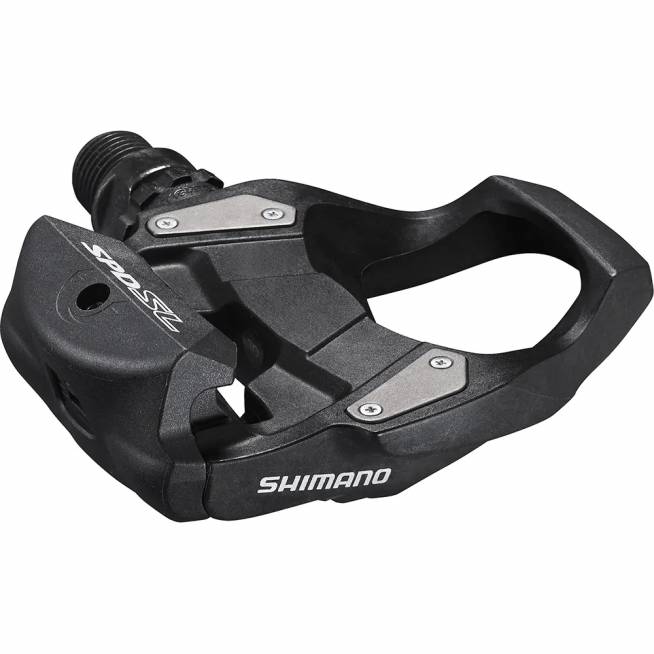 Pedalai SHIMANO RS500 su plokštelėmis (juodi)