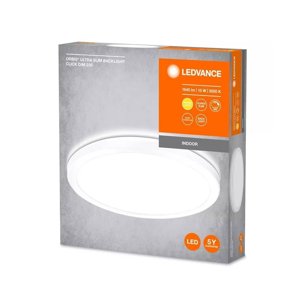 Šviestuvas plafonas Ledvance Orbis Ultra Slim Clickdim, 15 W, LED, 3000 °K