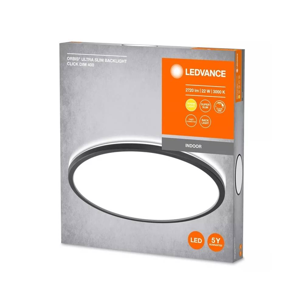 Šviestuvas plafonas Ledvance Orbis Ultra Slim Clickdim, 22 W, LED, 3000 °K