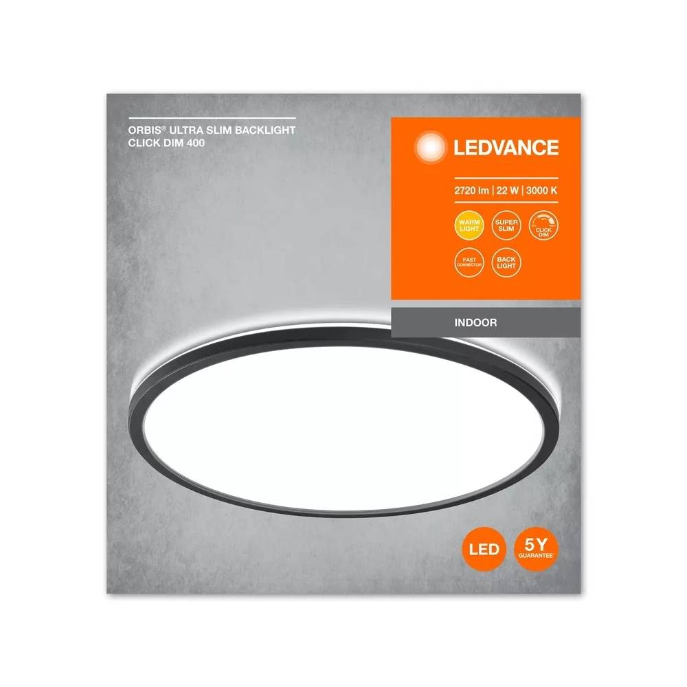 Šviestuvas plafonas Ledvance Orbis Ultra Slim Clickdim, 22 W, LED, 3000 °K