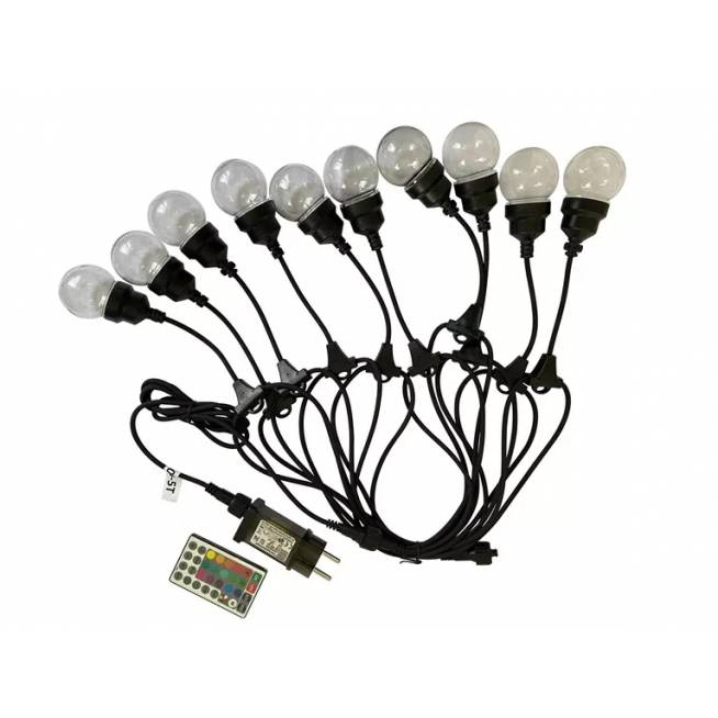 LED girliandos burbulai Domoletti BDG50-10-5T, 5 m, rgb