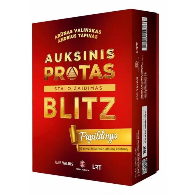 Stalo žaidimo papildymas Auksinis Protas. BLITZ