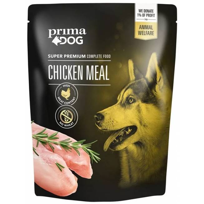 Šlapias šunų maistas Prima Chicken Meal 35-840, 0.6 kg