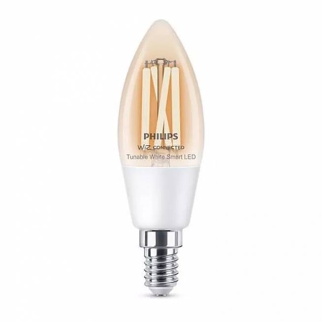 Lemputė Philips Wiz LED, C35, balta, E14, 4.9 W, 470 lm