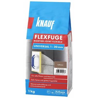 Glaistas siūlėms Knauf FLEXFUGE, dekoratyvinis, šviesiai ruda, 1 kg