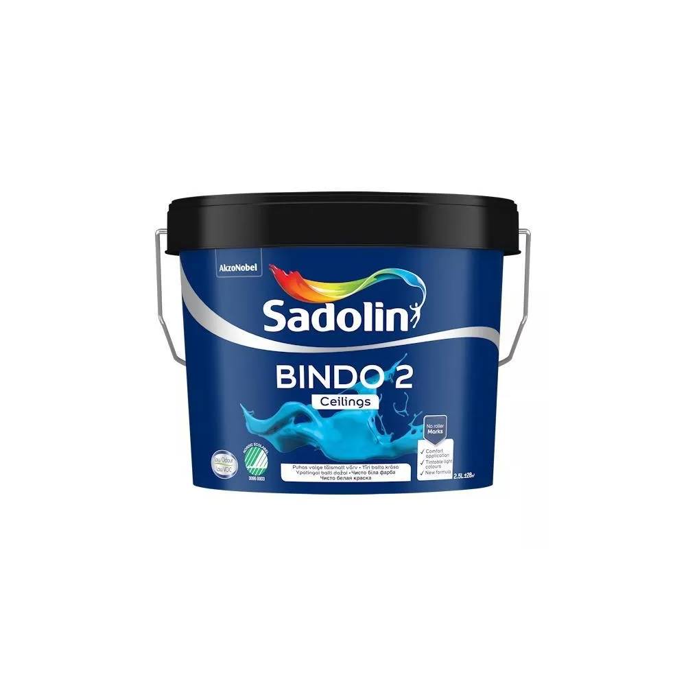 Dažai Sadolin Bindo 2, balta, 2.5 l