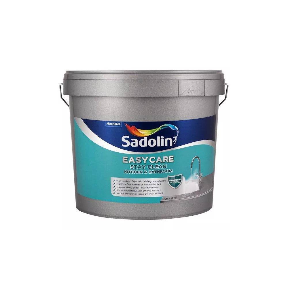 Sienų dažai Sadolin Easycare Kitchen & Bathroom, balta, 7.5 l