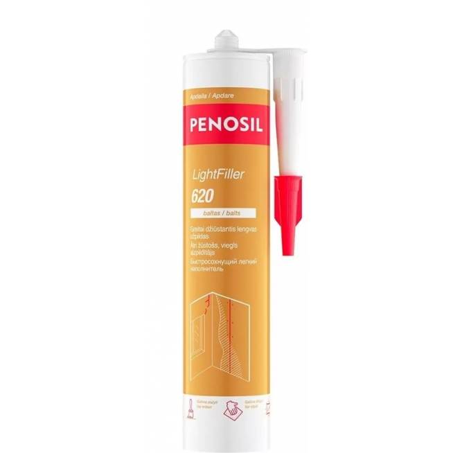 Akrilinis hermetikas Penosil LightFiller 620, 0.3 l, balta