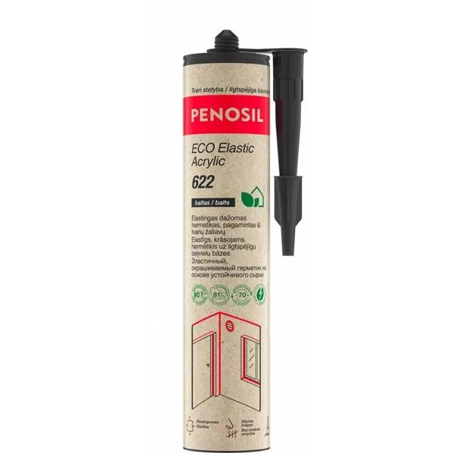 Akrilinis hermetikas Penosil Eco Elastic 622, 0.3 l