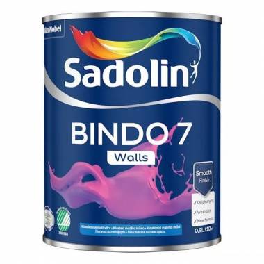 Dažai Sadolin Bindo 7, balta, 0.9 l