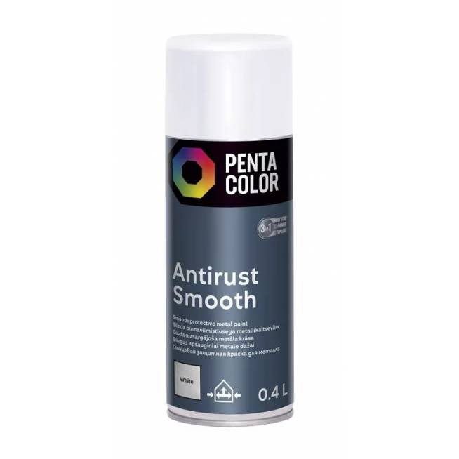 Aerozoliniai dažai Pentacolor Smooth Effect, dekoratyviniai, balta, 0.4 l