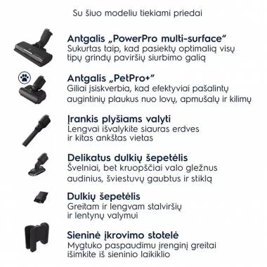 Dulkių siurblys - šluota Electrolux 700 serija „Animal“ EcoLine EP71AB14UG, 4000 mAh