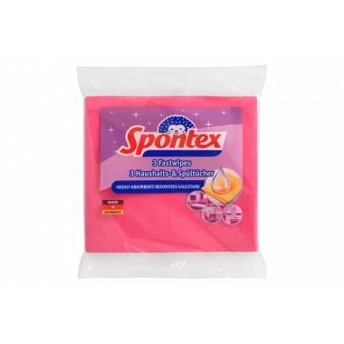 Šluostė, universali Spontex Fastwipes 97044199, įvairių spalvų, polipropilenas (pp)/viskozė, 3 vnt.