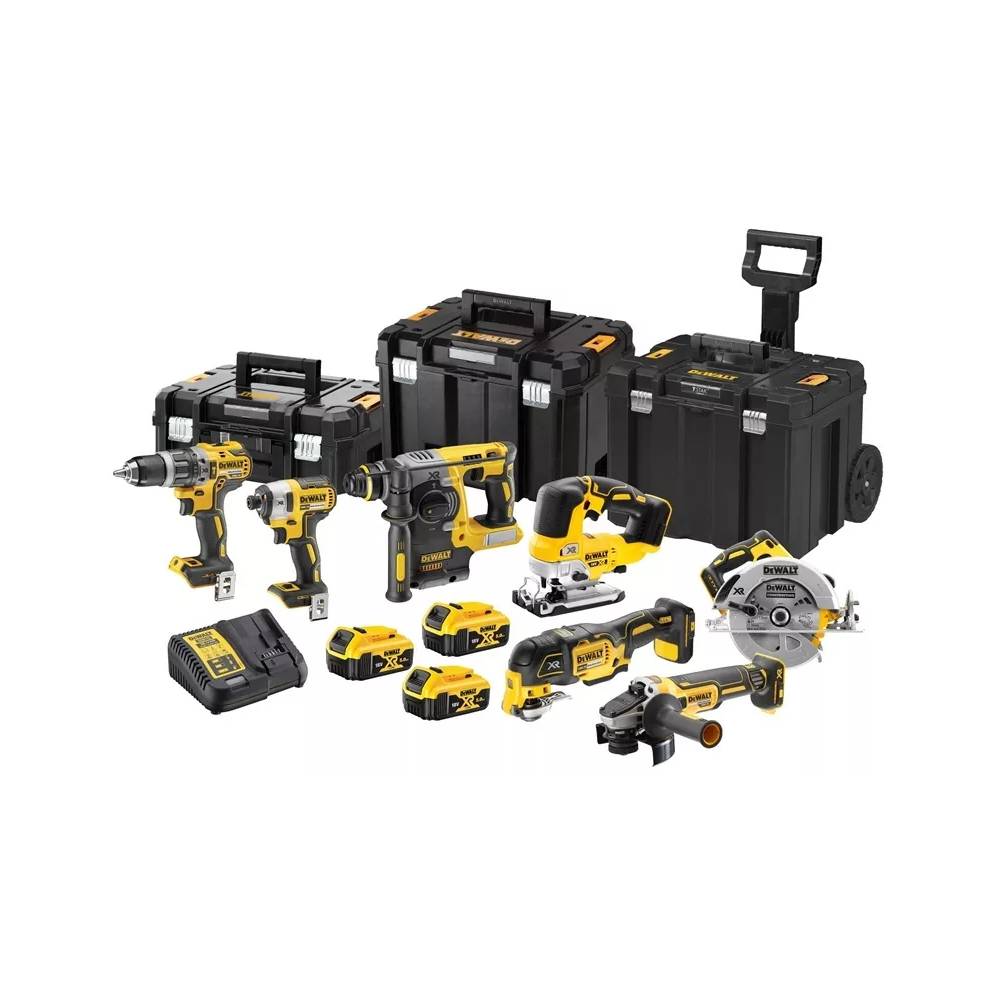 Akumuliatorinių įrankių komplektas su akumuliatoriumi Dewalt 18V XR Kit, 18 V, 5 Ah