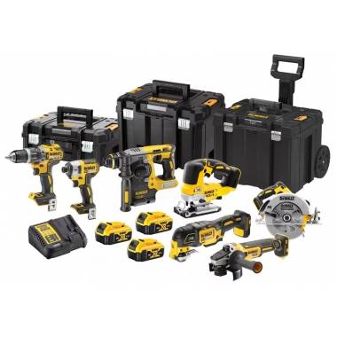 Akumuliatorinių įrankių komplektas su akumuliatoriumi Dewalt 18V XR Kit, 18 V, 5 Ah