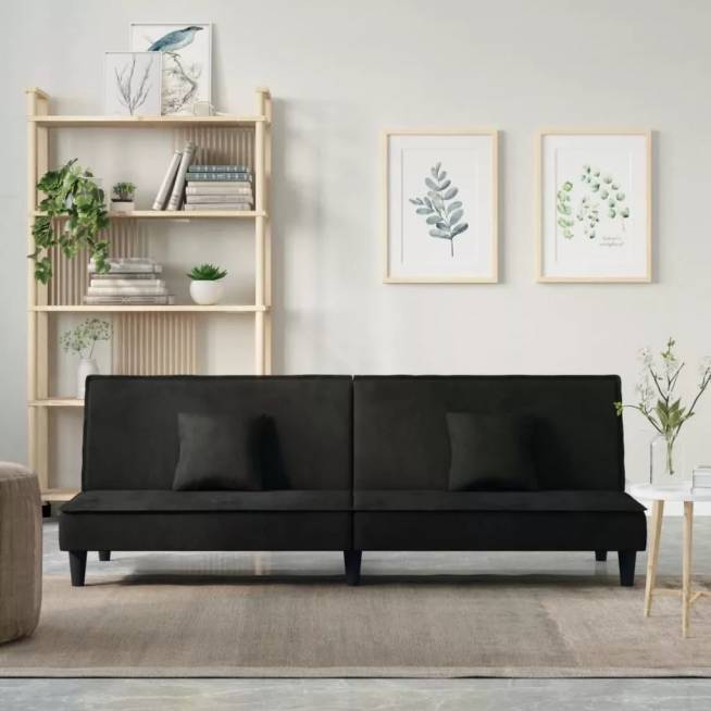 Aksominė sofa-lova įvairių spalvų