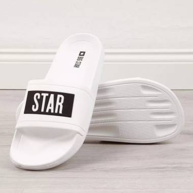 White Big Star M DD174700 pool slippers for the pool