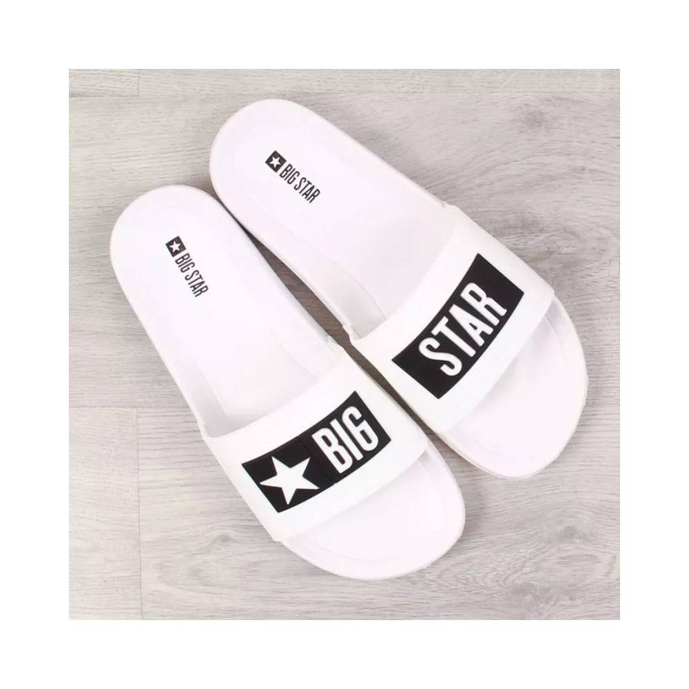 White Big Star M DD174700 pool slippers for the pool