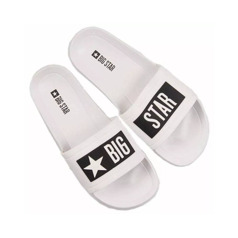 White Big Star M DD174700 pool slippers for the pool