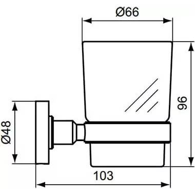 Ideal Standard glāze IOM