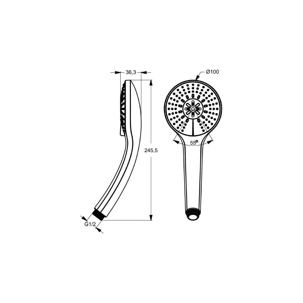 "Ideal Standard IdealRain B9403AA" rankinis dušas