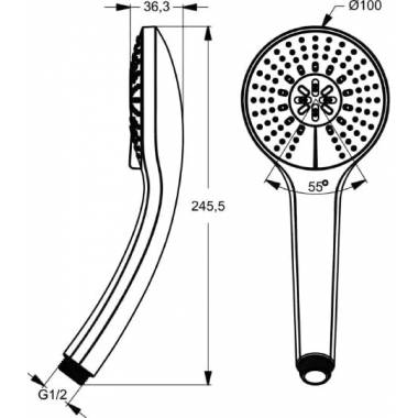 "Ideal Standard IdealRain B9403AA" rankinis dušas