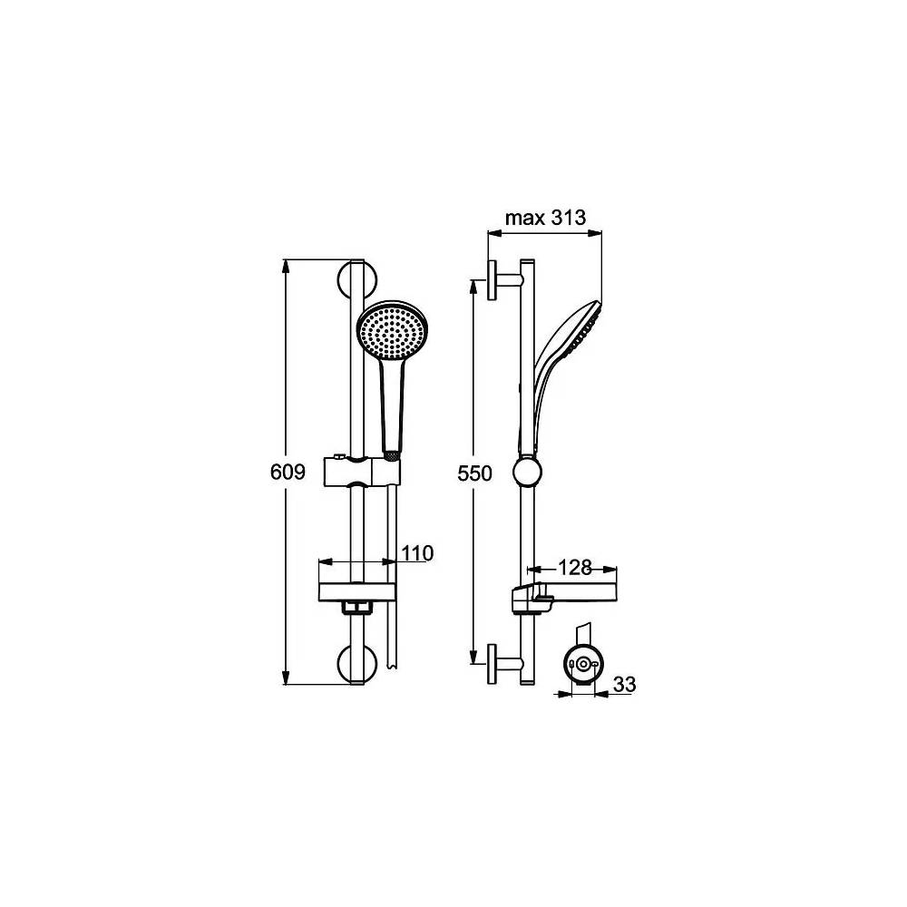 Ideal Standard dušas IdealRain B9412AA