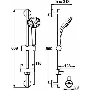 Ideal Standard dušas IdealRain B9412AA