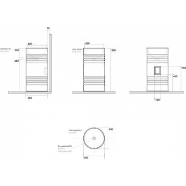 "Kerasan" rankų praustuvė Kūrinys "Barrel" 4743