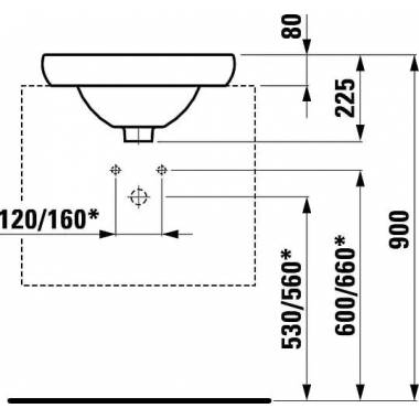 Laufen praustuvas Alessi One 8.1397.1.400.104.1