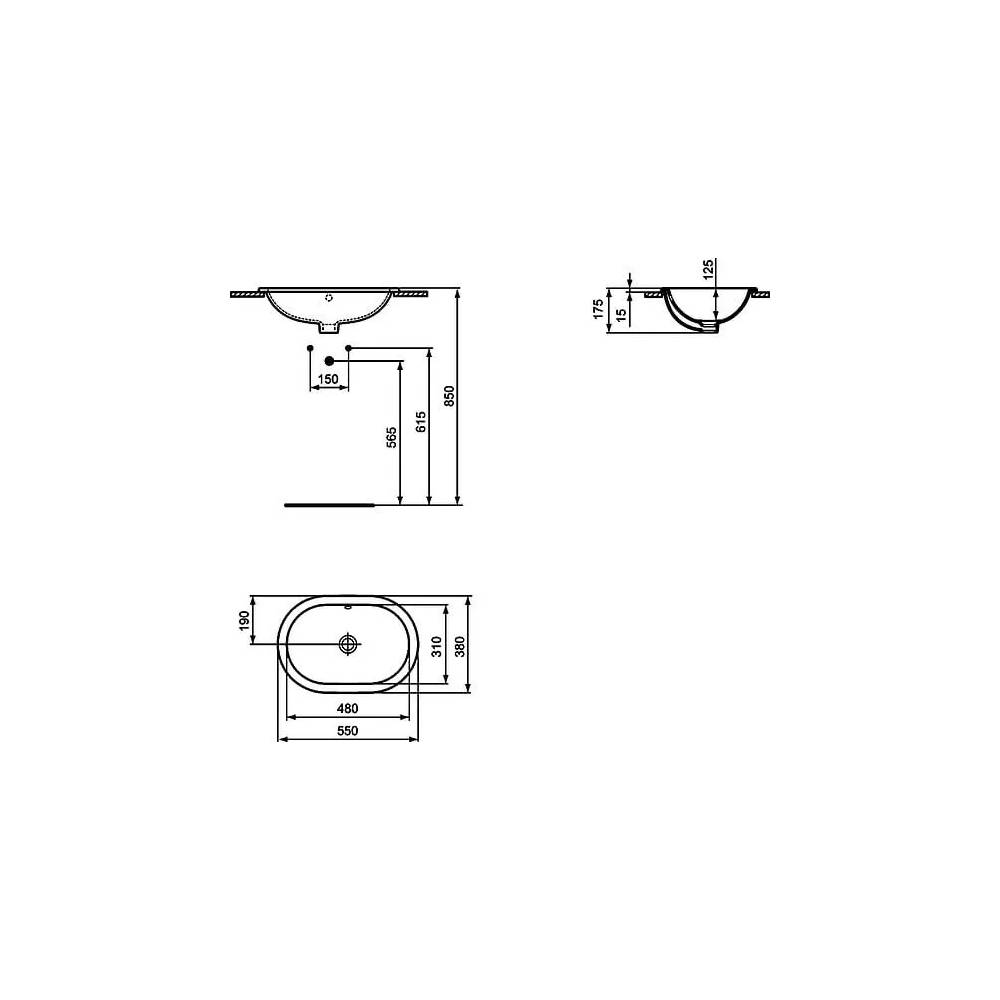 Ideal Standard išlietne Connect E504701