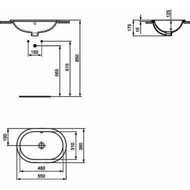 Ideal Standard išlietne Connect E504701