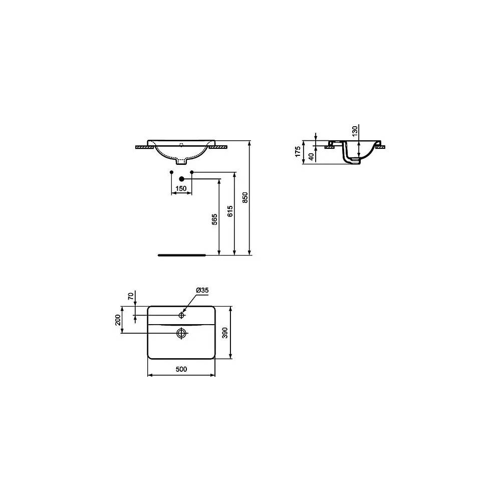 Ideal Standard išlietne Connect E504301