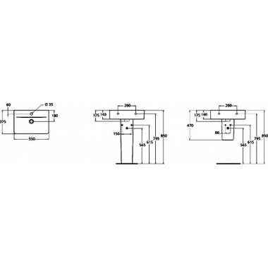 Ideal Standard išlietne Connect Cube E788601