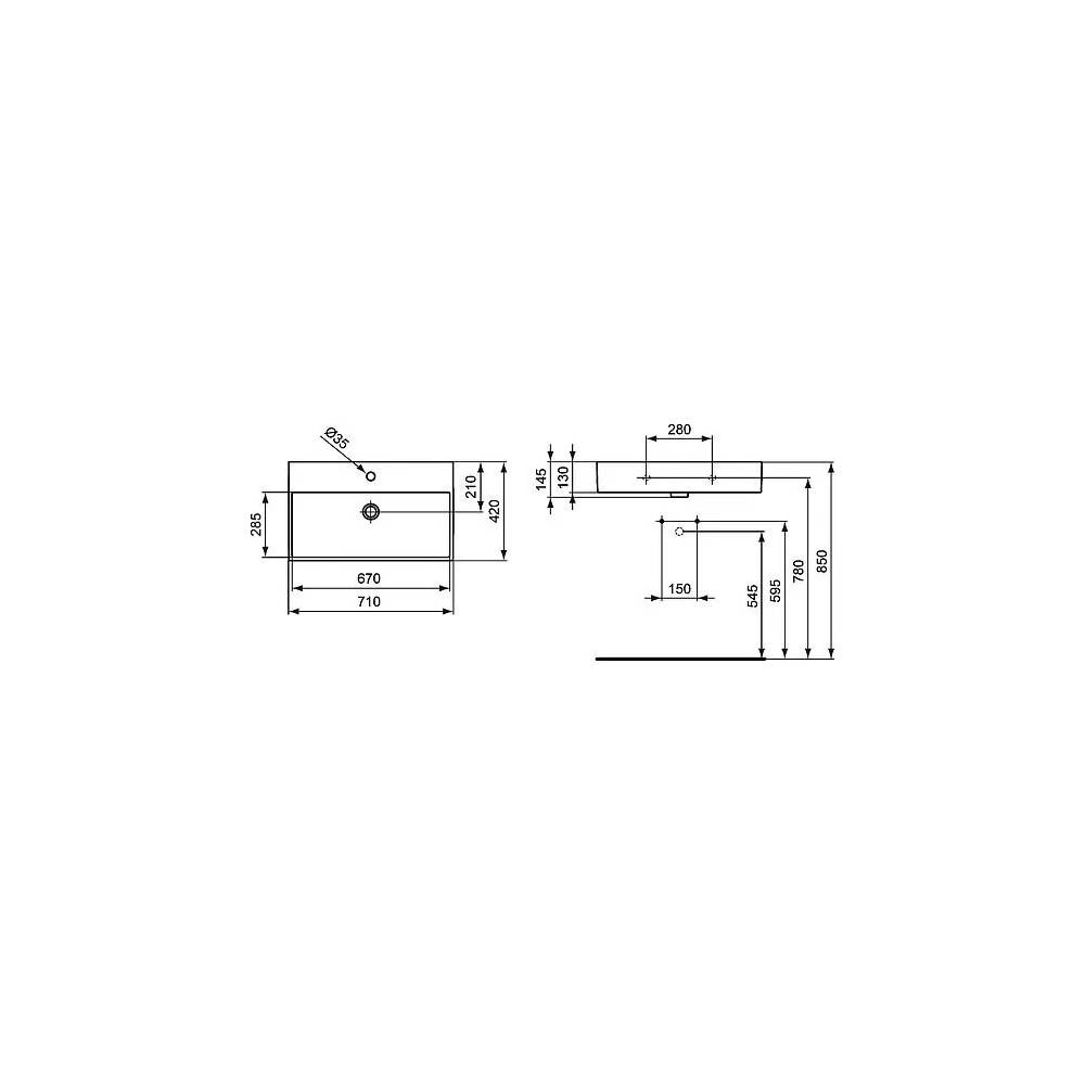 "Ideal Standard" praustuvas "Strada" K078201