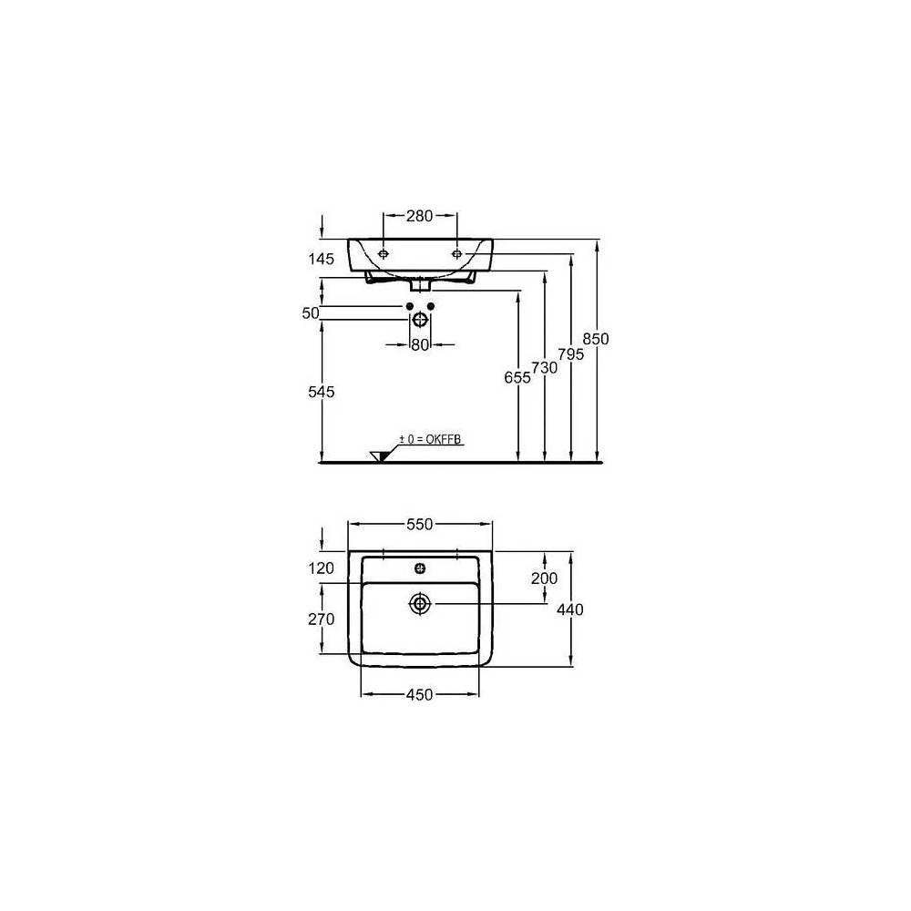 "Ceramag" kriauklė "Renova" Nr. 1 Planas 222255