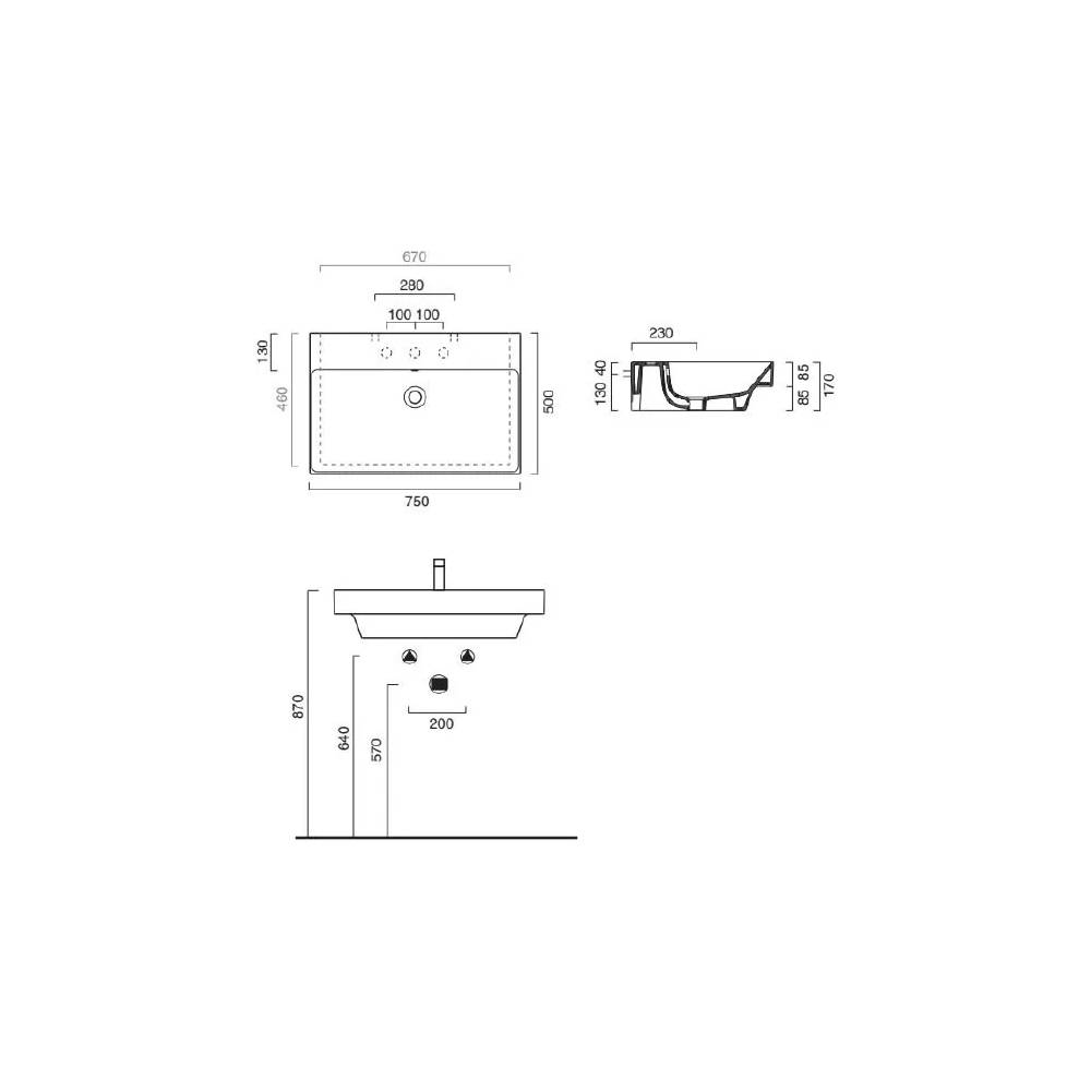 Catalano praustuvas Zero 175ZP00