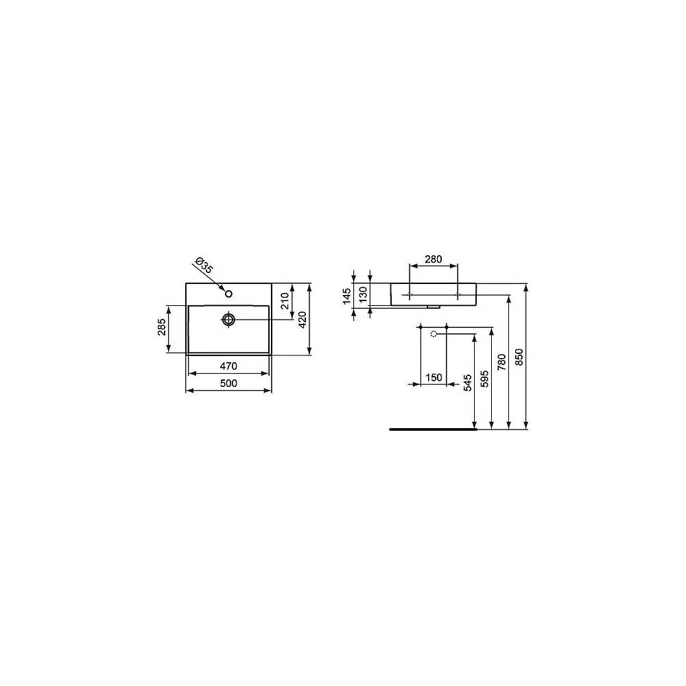 "Ideal Standard" praustuvas "Strada" K077701