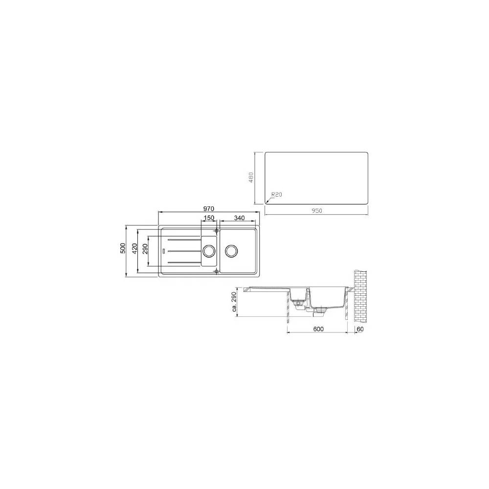 "Franke" virtuvės plautuvė Basis BFG 651