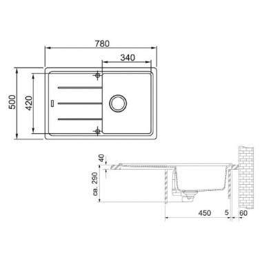 "Franke" virtuvės plautuvė Basis BFG 611